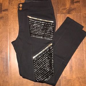 Black thick leggings